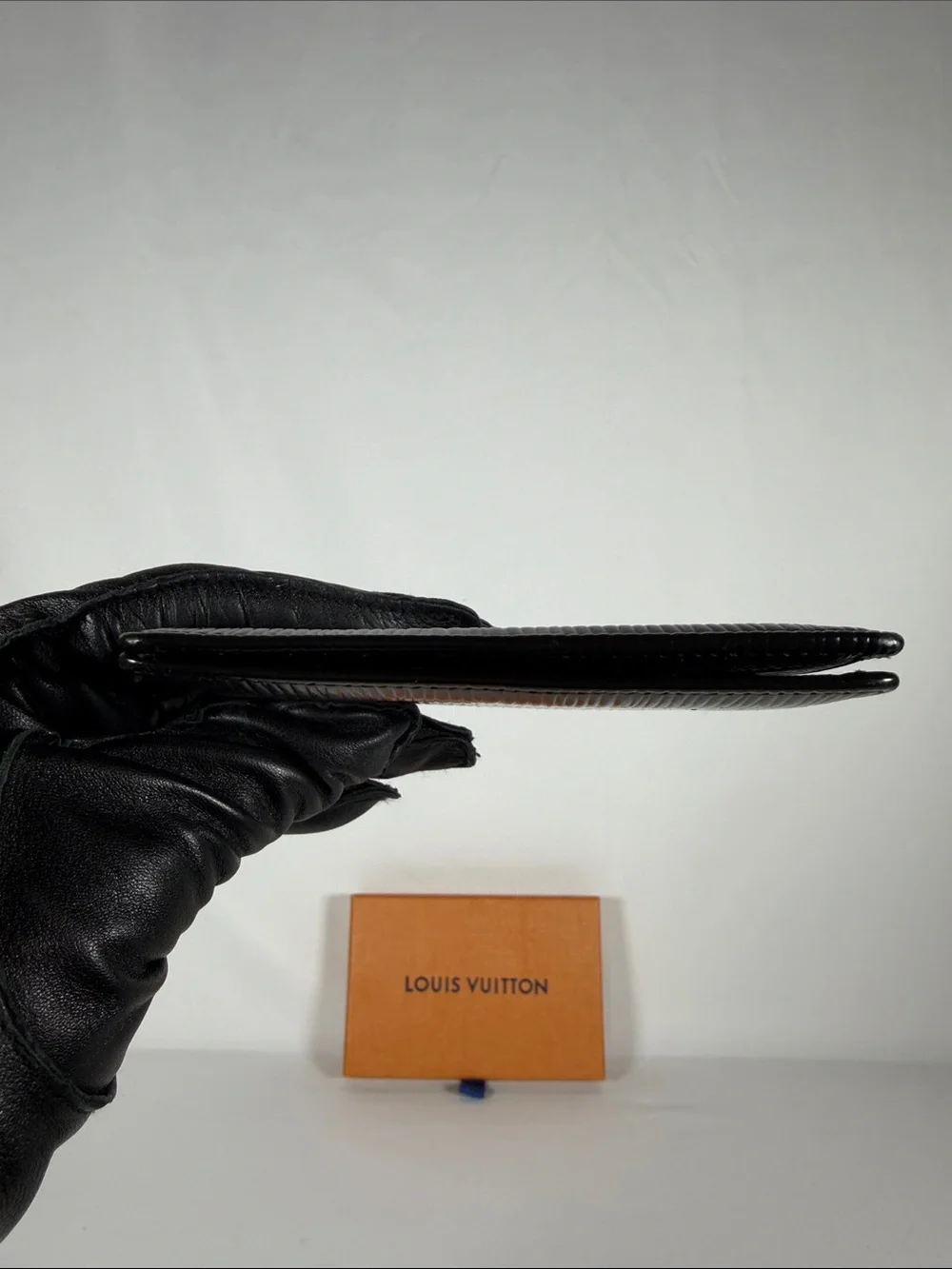 Authentic Louis Vuitton Black Epi Leather Card Wallet